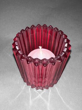 Candle-Lite Cranberry Votive Holder